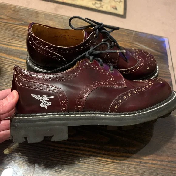 SOLD!  Sz 8 Vintage John Fluevog Angel Soles Oxford Shoes - Picture 3 of 16